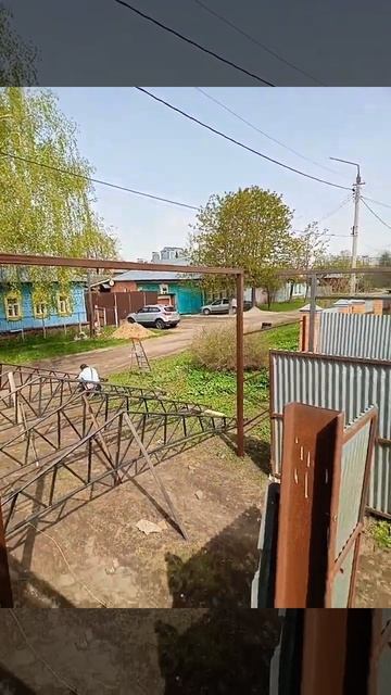 Навесы и разные металлоконструкции от фирмы Крепости. смотреть онлайн