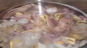 Жареный морской коктейль