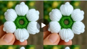 Шикарный цветок крючком❤ #веселыепетельки #вязаниекрючком #Анявяжет