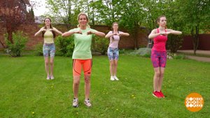 Зарядка с детьми: ударная! Доброе утро. Суббота. Фрагмент выпуска от 31.05.2025