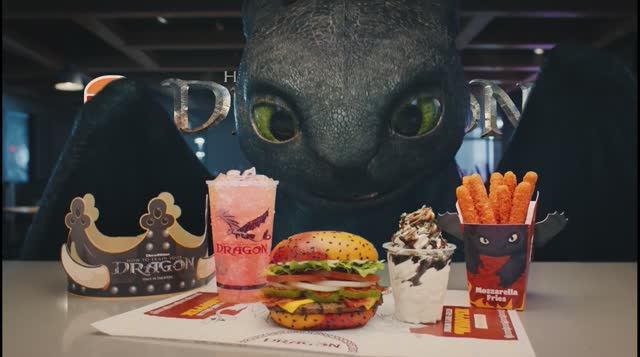 Burger King разжигает аппетит: новое меню в стиле «Как приручить дракона»