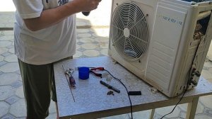 Замена компрессора кондиционера Powerful 9000 BTU Replacing the Powerf