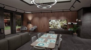 Дом с плоской кровлей и вторым светом 4K rendering RTX4090