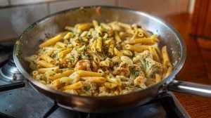 Рецепт с цветной капустой, пастой и чесноком