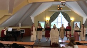 Рахманинов "Задремали волны". Хор 1 курса ПСТГУ. Дирижер Поплия Латифи. Концертмейстер Виктор Зубов