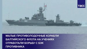 Малые противолодочные корабли Балтийского флота на учениях отработали борьбу с БЭК противника
