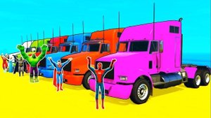 Мультики про грузовики и водный мотоцикл для детей Забавный Мультик для детей