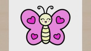 КАК ЛЕГКО НАРИСОВАТЬ БАБОЧКУ