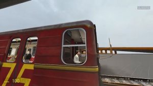 81-717.5 "Красная Стрела 75 лет" с маской 3-3-3 прибывает на ст