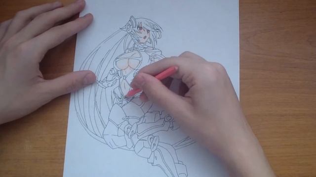 Аниме рисовка: Masou Gakuen HxH\Айнэ смотреть онлайн