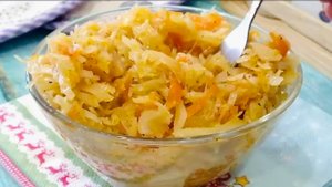 Капуста тушеная на сковороде / Классический рецепт тушеной капусты на сковороде с луком и морковью