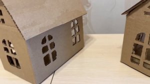 Басики и домики из картона своими руками. #басик #басик