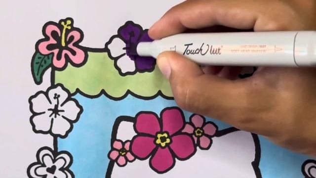 Раскраска Хэллоу Китти Русалка / Hello Kitty / Русалка / Раскраска для детей