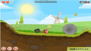 Игра мультфильм Красный шар,  red ball 5!!! 1 серия.