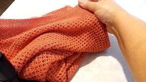Кофточка сеточкой. Вязание для начинающих.