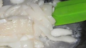 Кальмар в сметанном соусе с горчицей