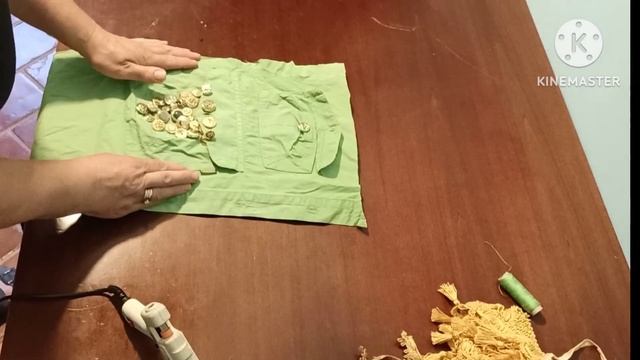 Поделки из мужской рубашки и винтажных пуговиц  Утили? смотреть онлайн