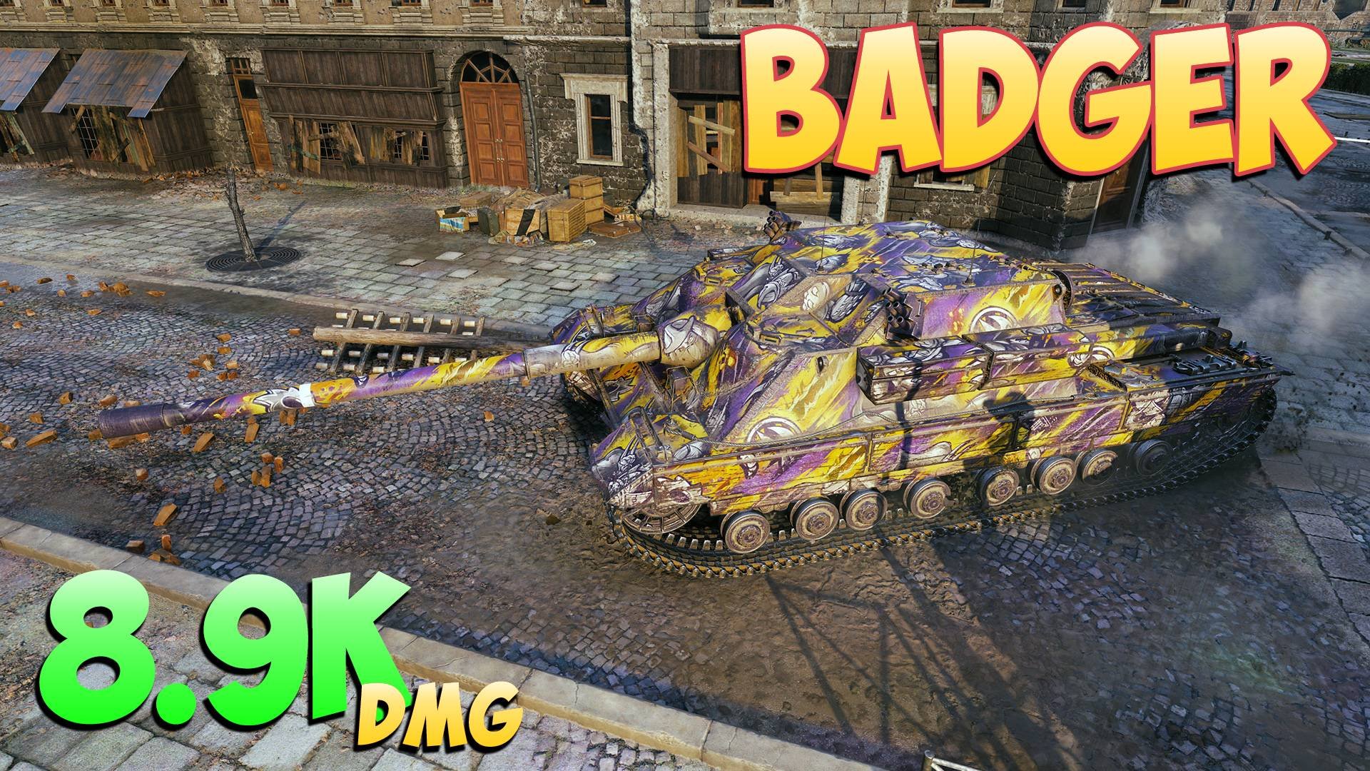 Badger - 5 Фрагов 8.9K Урона - Эффективный! - Мир Танков