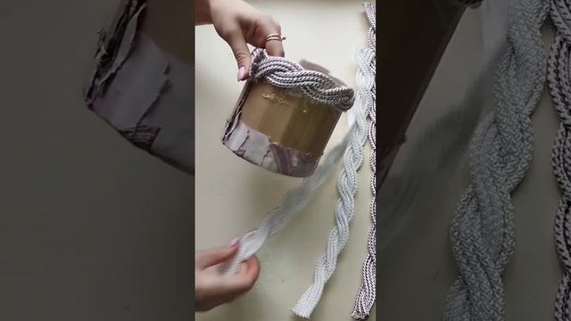 Идея корзины из картона и шнура/ Cardboard and cord basket idea