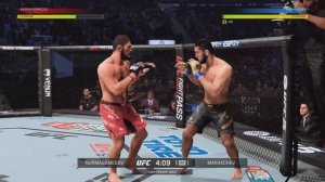 Хабиб Нурмагомедов VS ИСЛАМ МАХАЧЕВ UFC 5 полный бой #