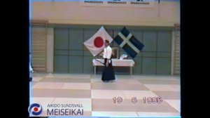 37 Aikido Jo Tai Ken Shomen Uchi Nikyo Nishio Sensei Uppsala 1995
