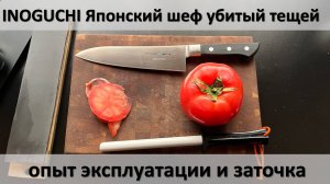INOGUCHI Японский кухонный шеф нож, обзор и тест