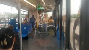 новинка электробус гармошка поездка от метро октябрьская до метро Китай город е 10