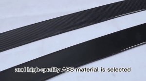 Спойлер для BMW 5 Series G30, неокрашенный, ABS пластик