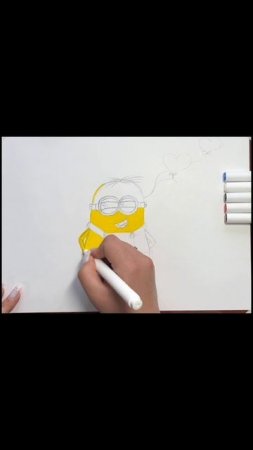 Рисуем миньона #топыкатегорий