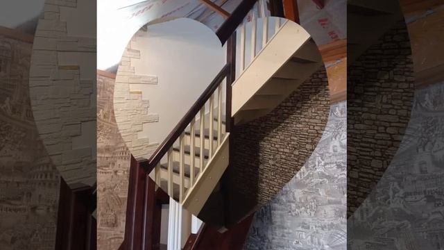 Деревянные лестницы с лаконичными балясинами Скандин смотреть онлайн