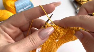 Вы удивитесь, как это КРАСИВО!  Жемчужная сеточка спицами! PURL LACE KNITTING PATTERN