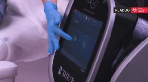 Процедура терапии акне аппаратом холодной плазмы PLADUO.