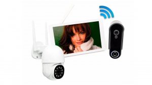 Комплект беспроводной Wi Fi видеодомофон SkyNet 1100-Tuya (1+1)