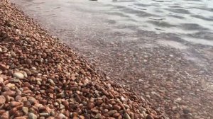 Гурзуф❤️, прекрасный пляж, море 🌊🌊🌊розовая галька