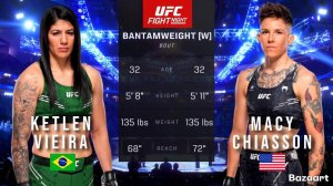 КЕТЛЕН ВИЕЙРА ПРОТИВ МЕЙСИ ЧИАССОН ПОЛНЫЙ БОЙ UFC VEGAS