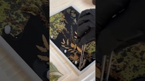 Блокнот из эпоксидной смолы с сухоцветами