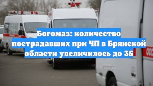 Богомаз: количество пострадавших при ЧП в Брянской области увеличилось до 35