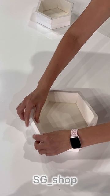 Сборка коробки для зефира Шестигранник #shorts #sg_shop смотреть онлайн