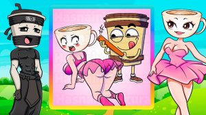 Итальянские мемы - Балерина КАПУЧИНО VS СПРУНКИ Sprunki мультфильм