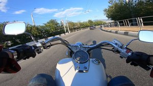 Езда на мотоцикле Honda Shadow Aero 750 #55|| Дневная поездка