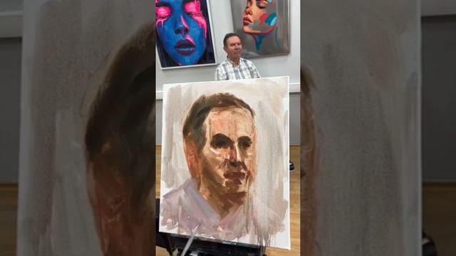 Как написать портрет масляными красками...самый лёгкий способ смотреть онлайн