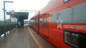 ЭШ2-022 Аэроэкспресс На станции Марк с Приветливым машинистом
