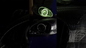 Ангельские глазки / глазки RGB / ДХО / Дневные ходовые огни - демонстрация уже собранных комплектов