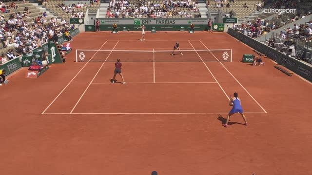01.06.2025. Каролин Гарсия/Диан Парри - Мирра Андреева/Диана Шнайдер. WTA Roland Garros