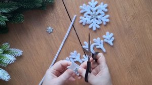 Снежинка из синельной проволоки