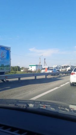 Авария трасса м5. 01.06.2025