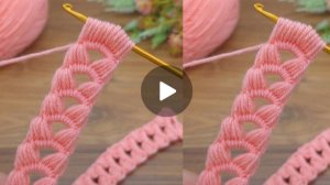 Ажурная лента крючком❤ #Анявяжет #вязаниекрючком #веселыепетельки