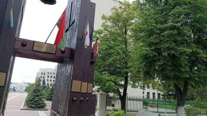 Беларусь. Минск. Площадь Независимости. Колокол Нагасаки.