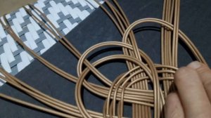 Узор Цветок из искусственного ротанга