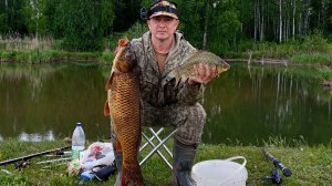 Ловля трофейного карпа на удочку 2025г.